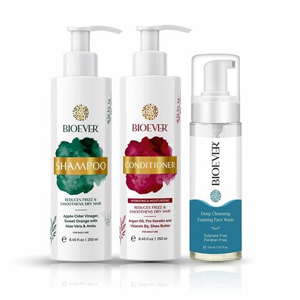 shampoo, conditioner & facewash packs